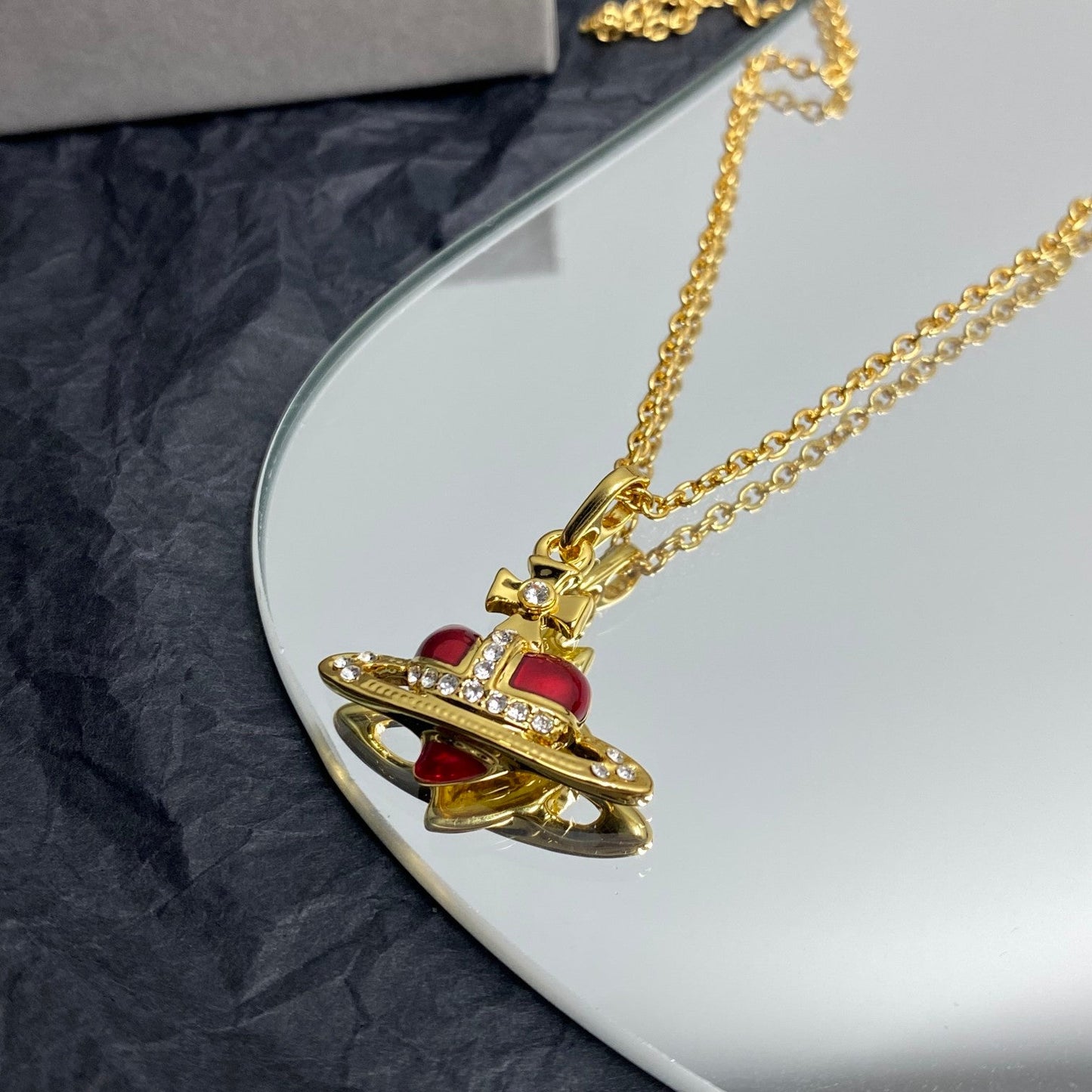 Minimalist Planet Crystal Necklace