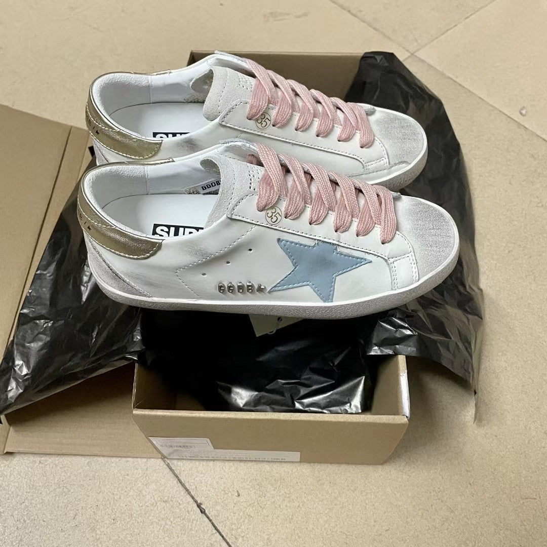 Golden Goose Vintage Distressed Sneakers #326