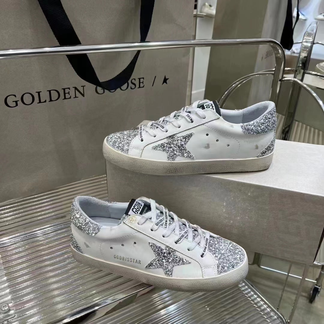 Golden Goose Vintage Distressed Sneakers #321