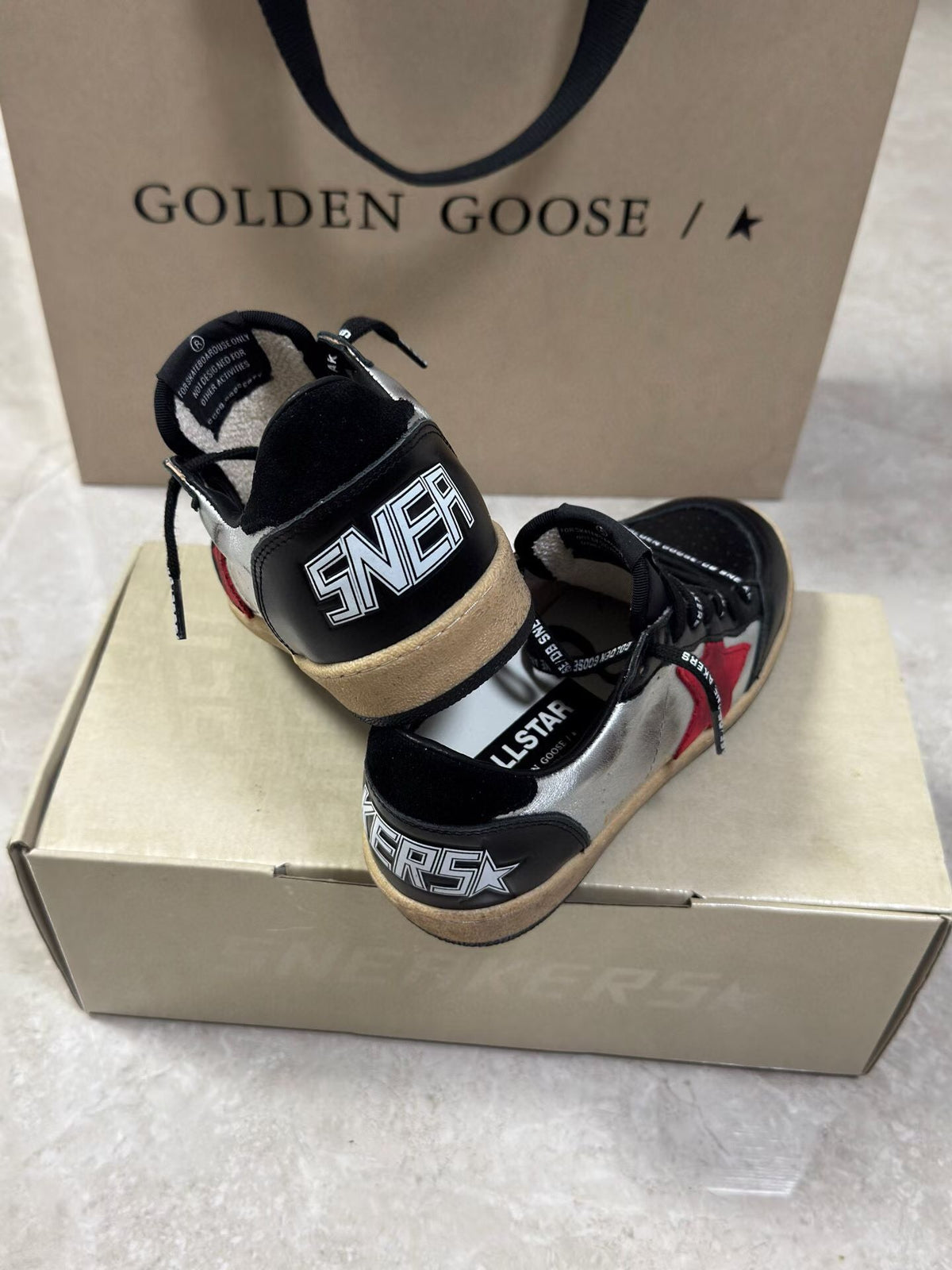 Golden Goose Vintage Distressed Sneakers #103