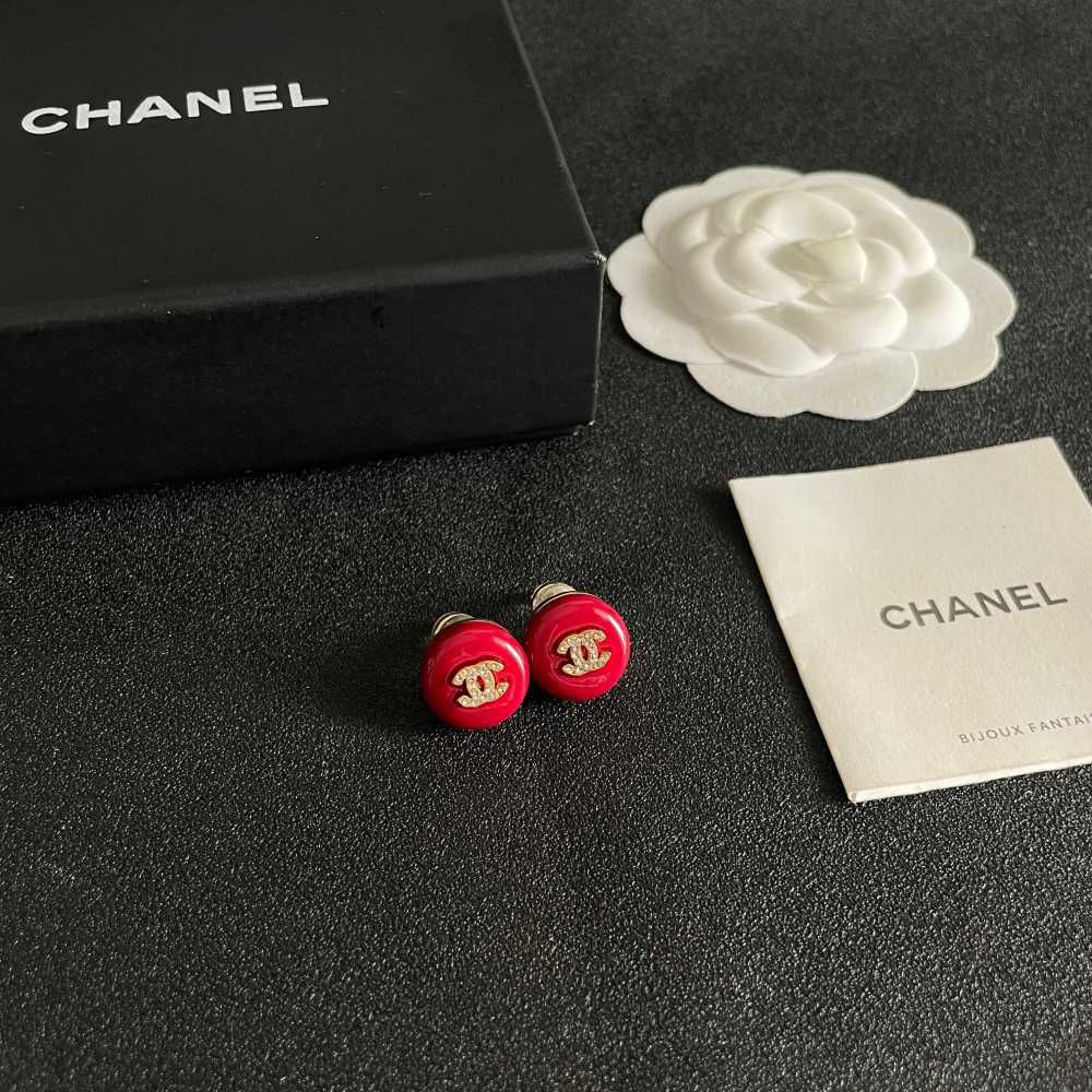 Chanel Vintage Double C Earrings