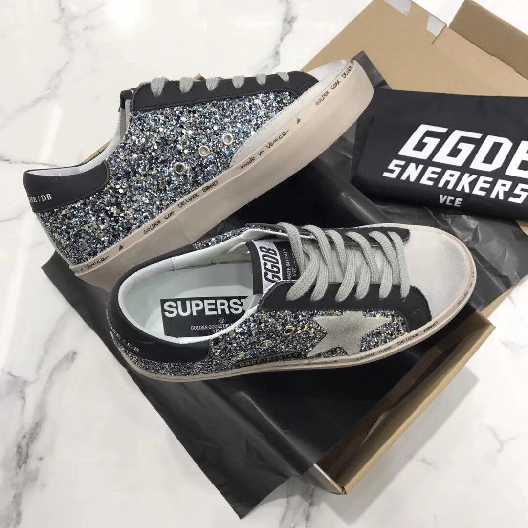 Golden Goose Vintage Distressed Sneakers #047