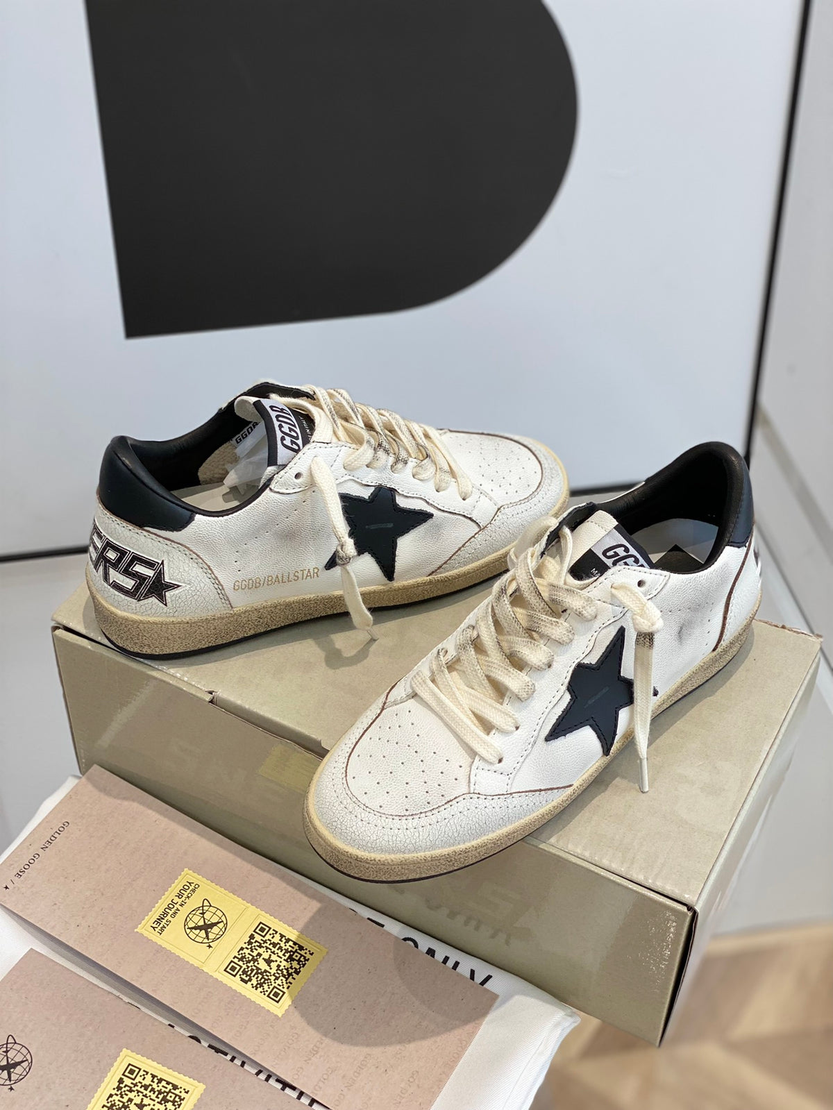 Golden Goose Vintage Distressed Sneakers #130