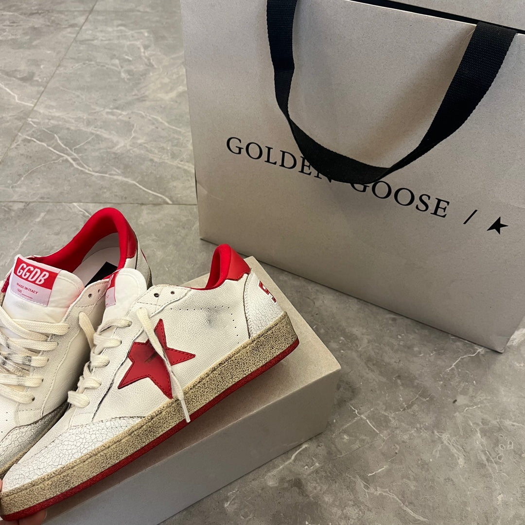 Golden Goose Vintage Distressed Sneakers #137