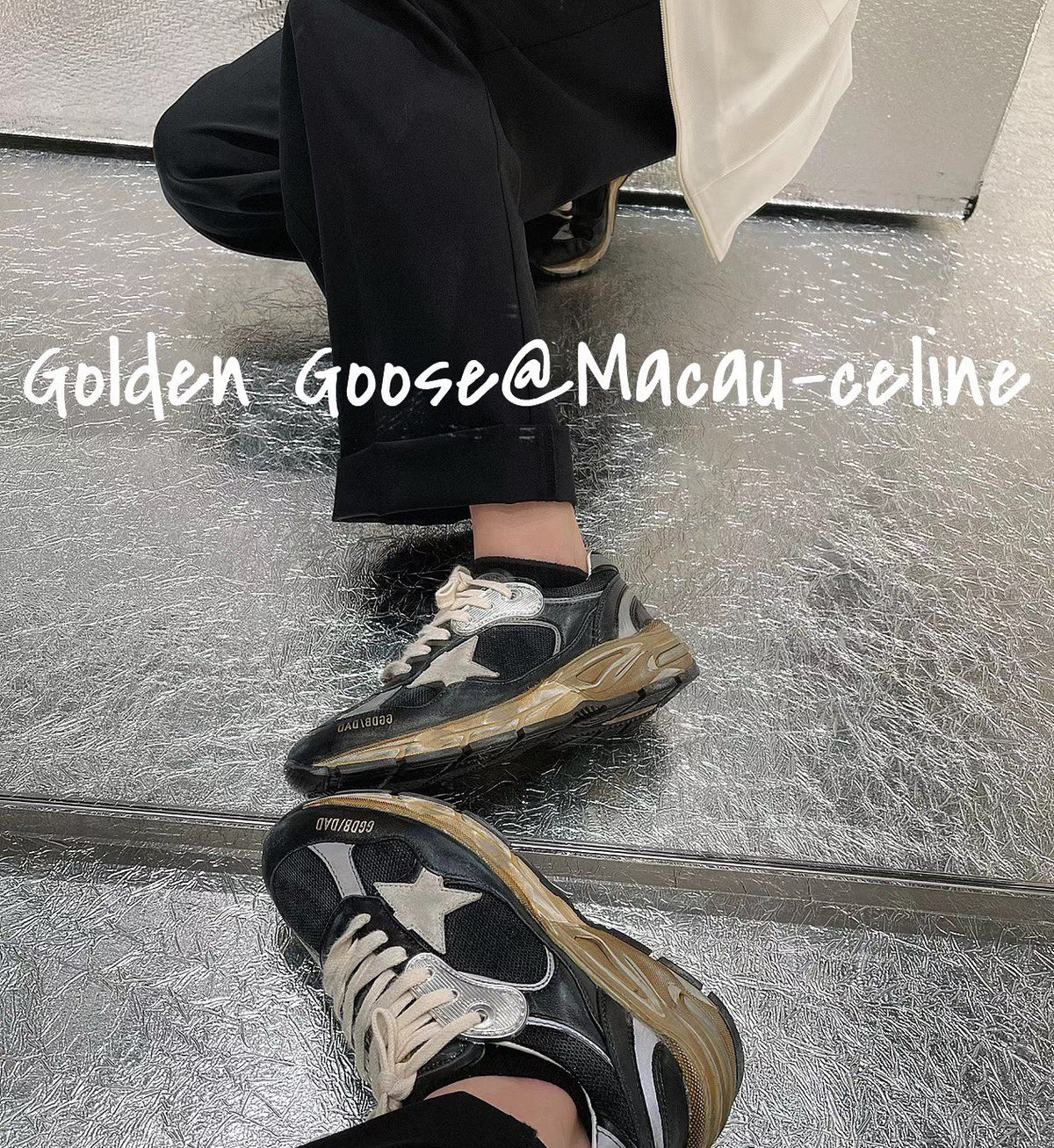 Golden Goose Vintage Distressed Sneakers #292