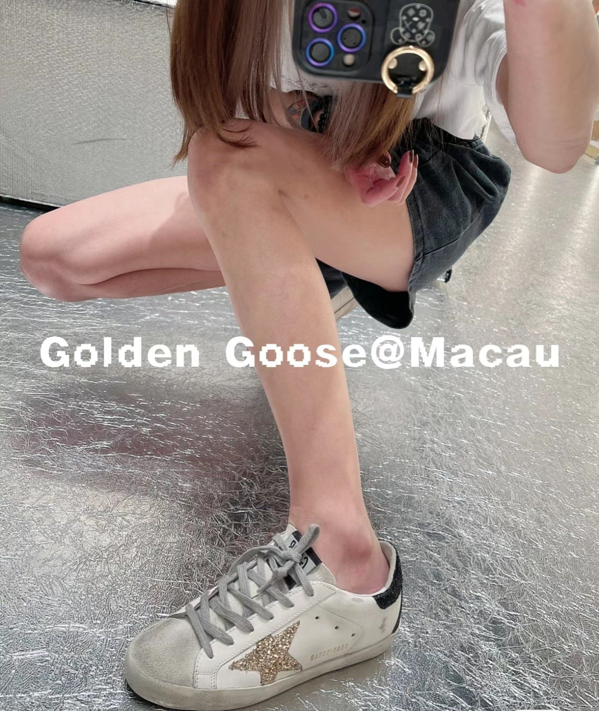 Golden Goose Vintage Distressed Sneakers #183