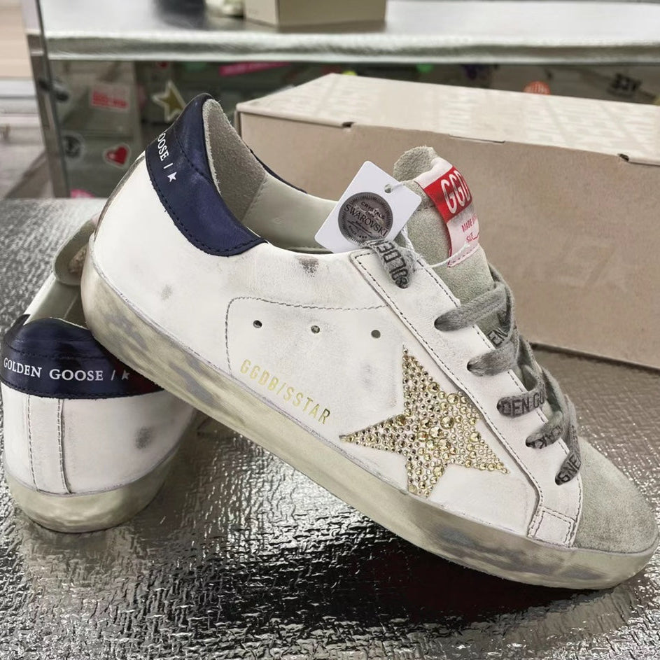 Golden Goose Vintage Distressed Sneakers #084