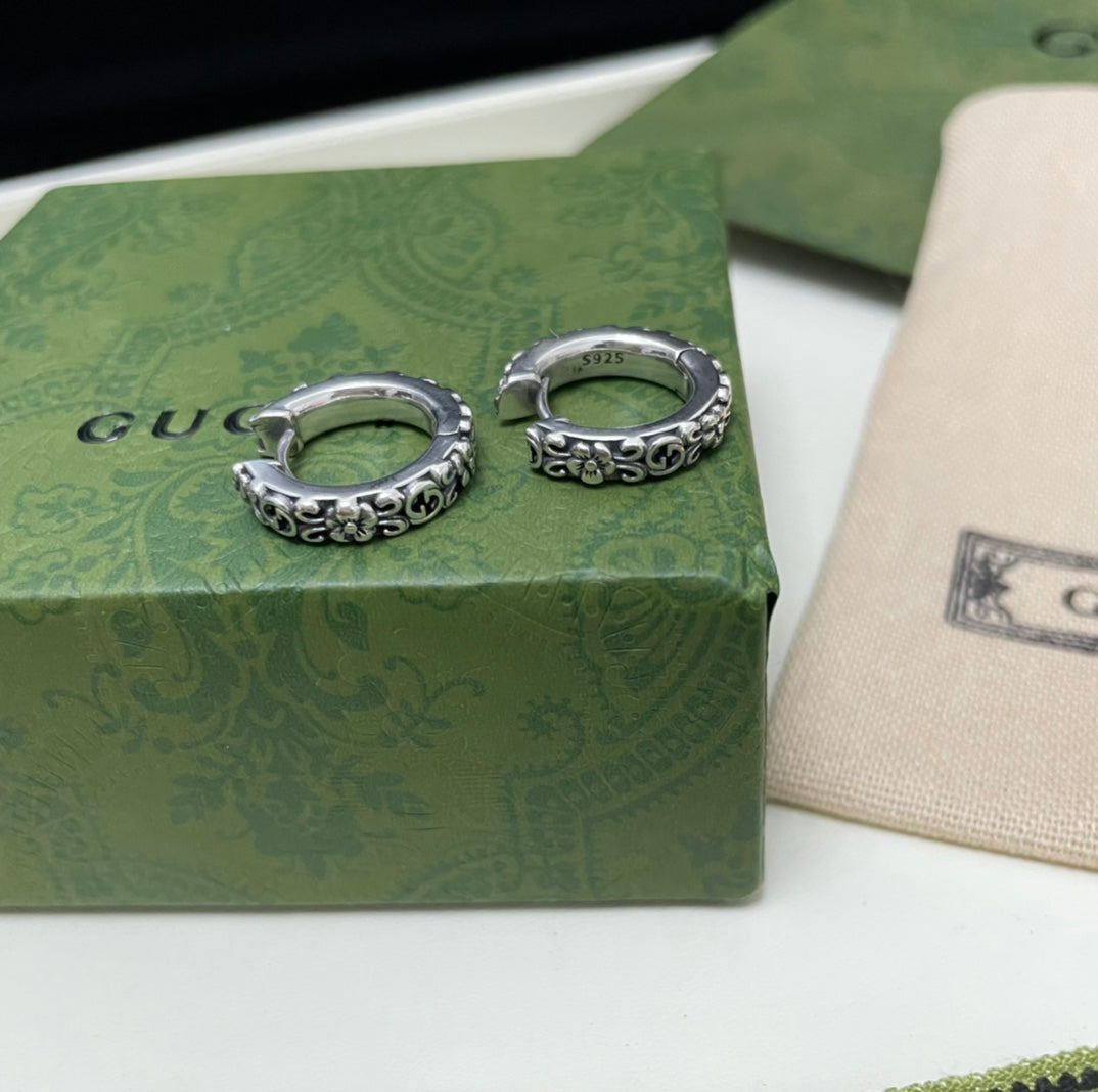 Gucci Vintage Double G Earrings