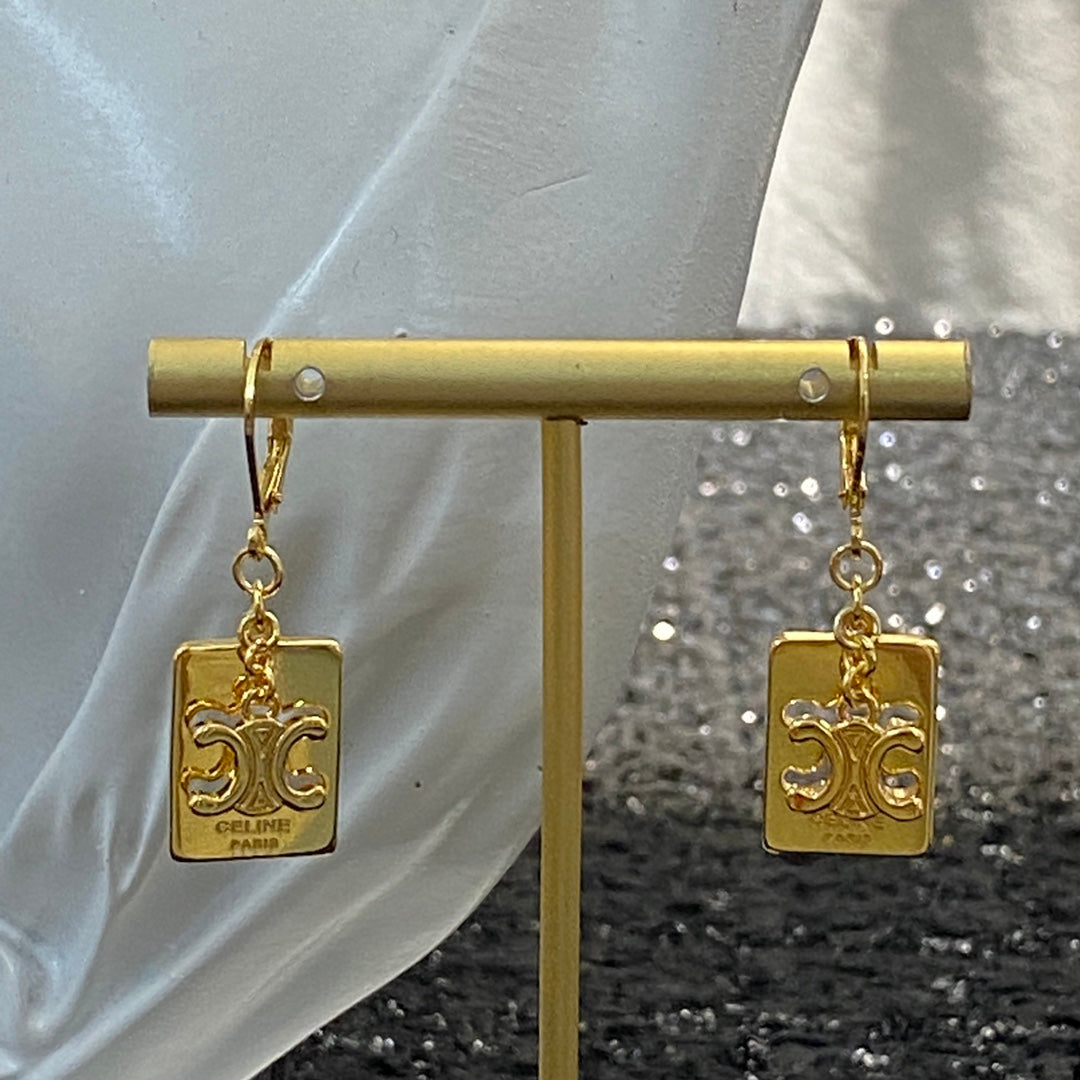 CELINE Triomphe Vintage Earrings