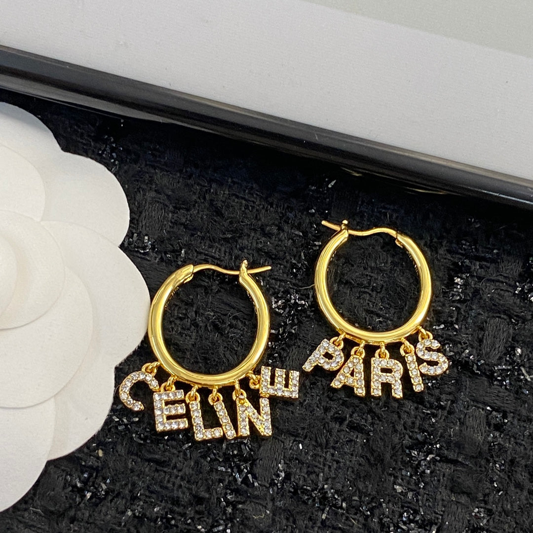 CELINE Crystal Earrings
