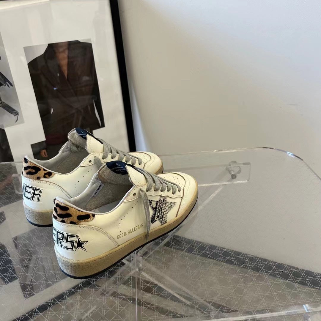 Golden Goose Vintage Distressed Sneakers #044