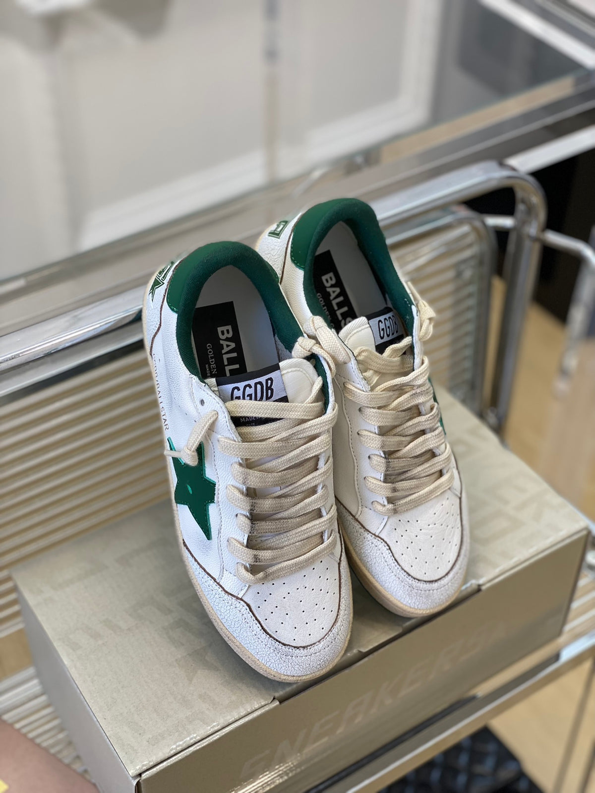 Golden Goose Vintage Distressed Sneakers #129