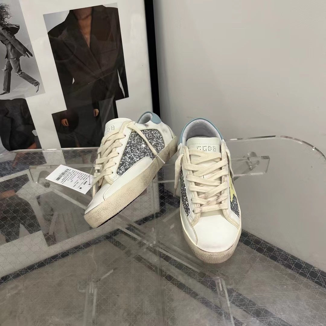 Golden Goose Vintage Distressed Sneakers #070