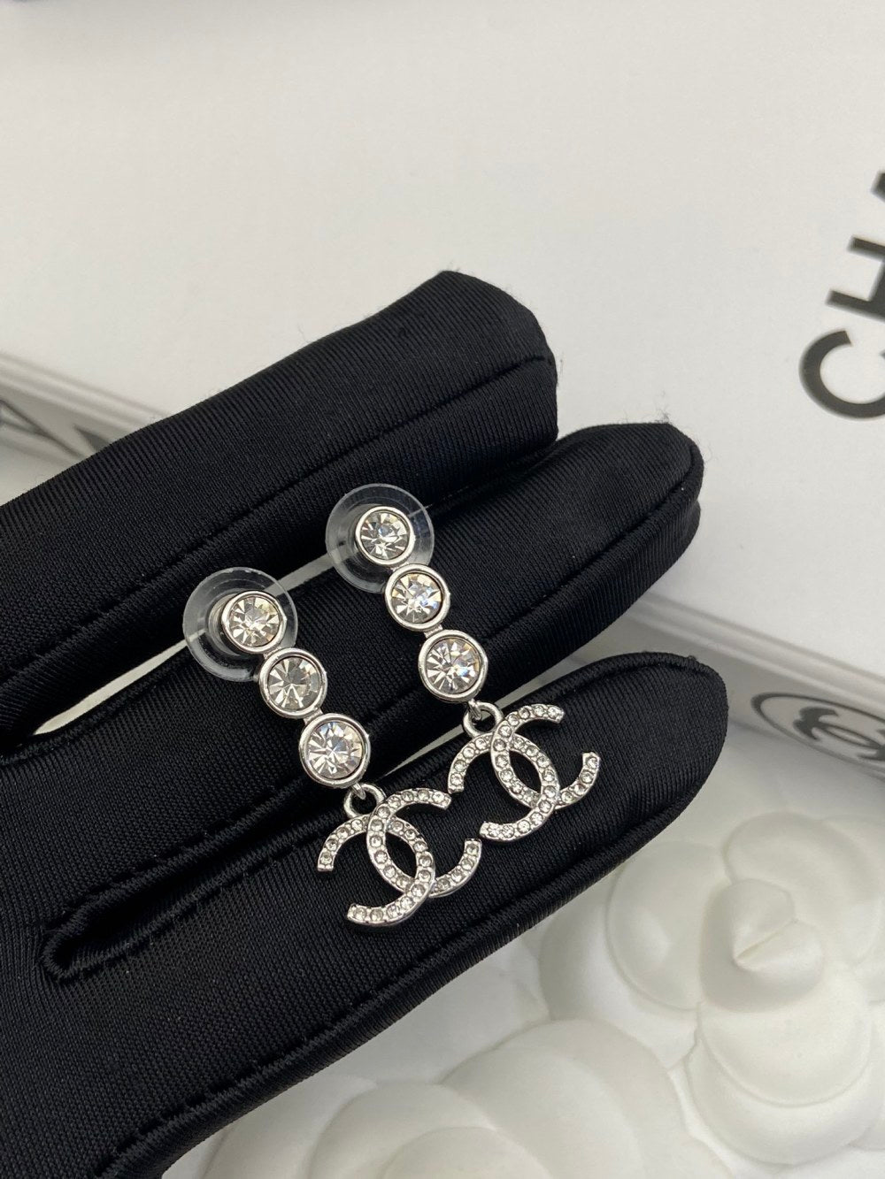 Chanel Crystal Earrings