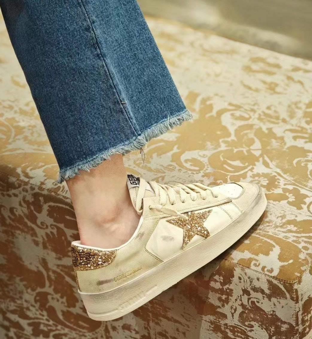 Golden Goose Vintage Distressed Sneakers #251