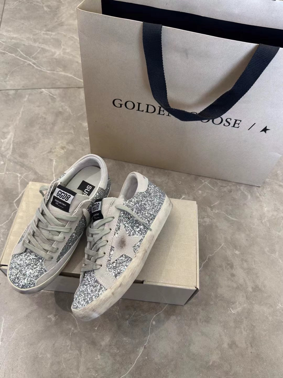Golden Goose Vintage Distressed Sneakers #249