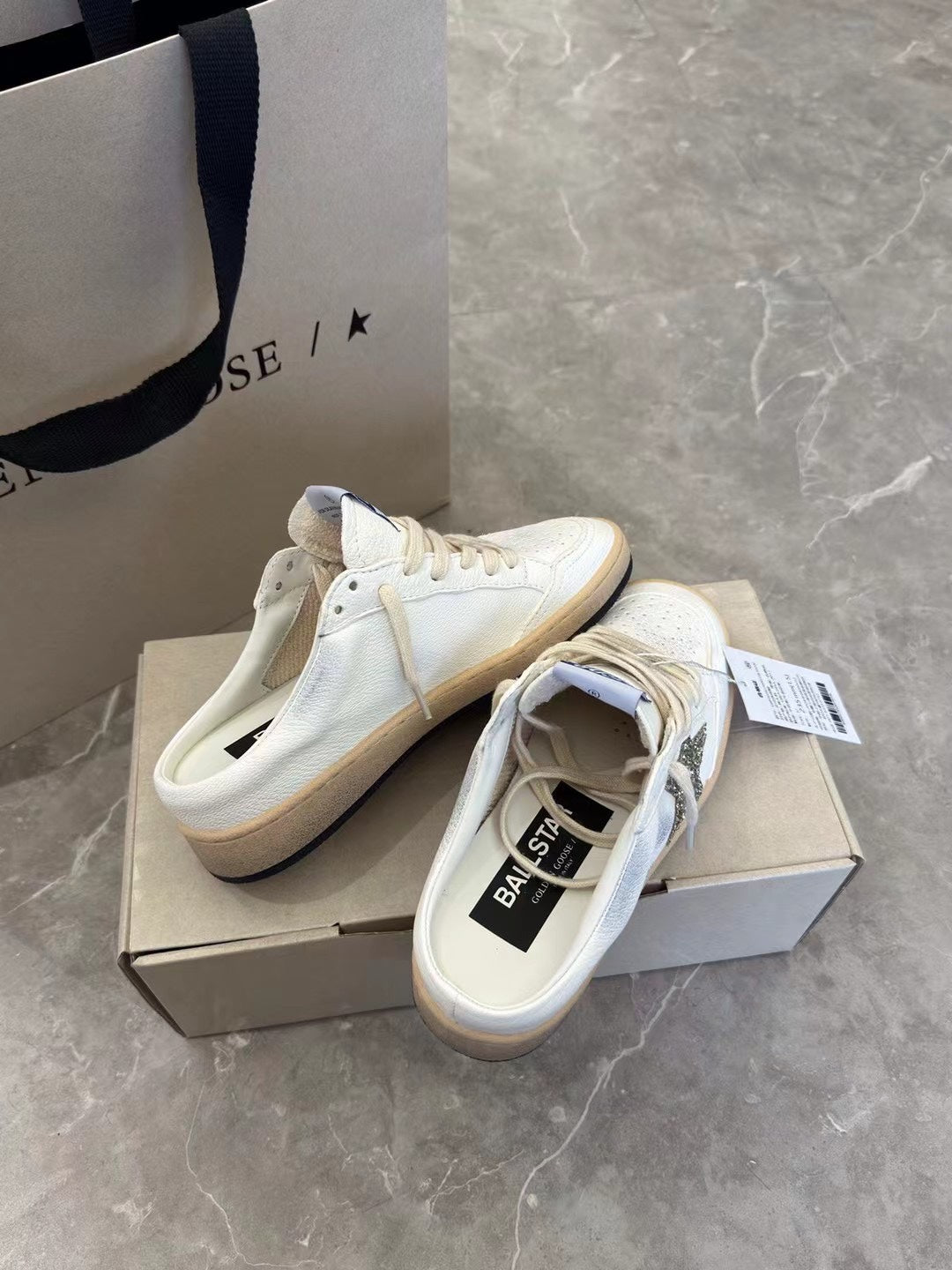 Golden Goose Vintage Distressed Sneakers #247