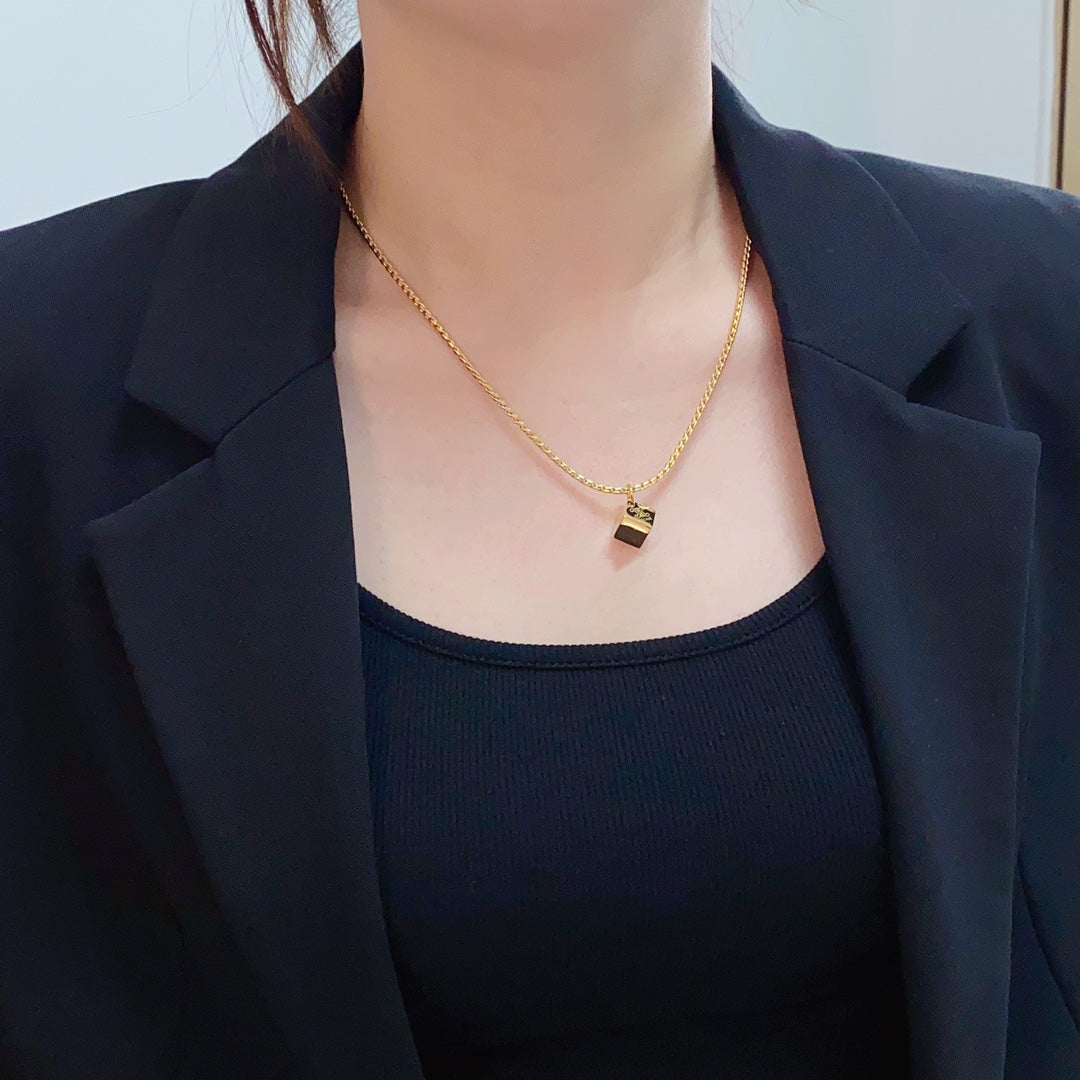 CELINE Gold-Plated Stainless Steel Necklace