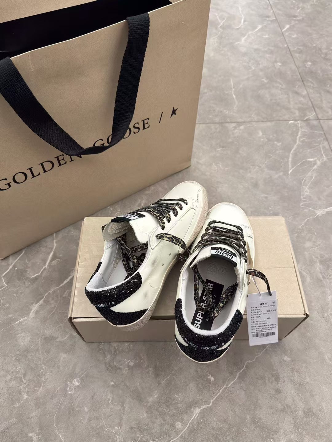 Golden Goose Vintage Distressed Sneakers #081