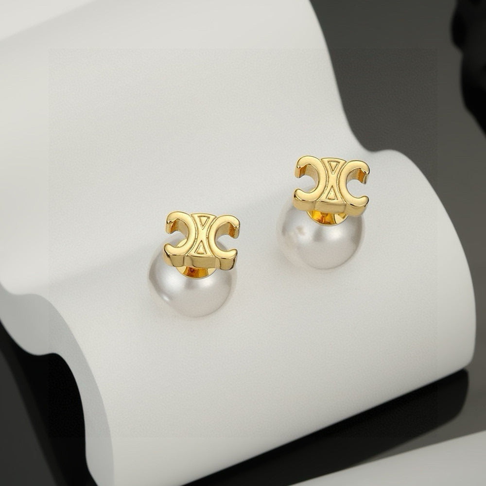 CELINE Triomphe Earrings