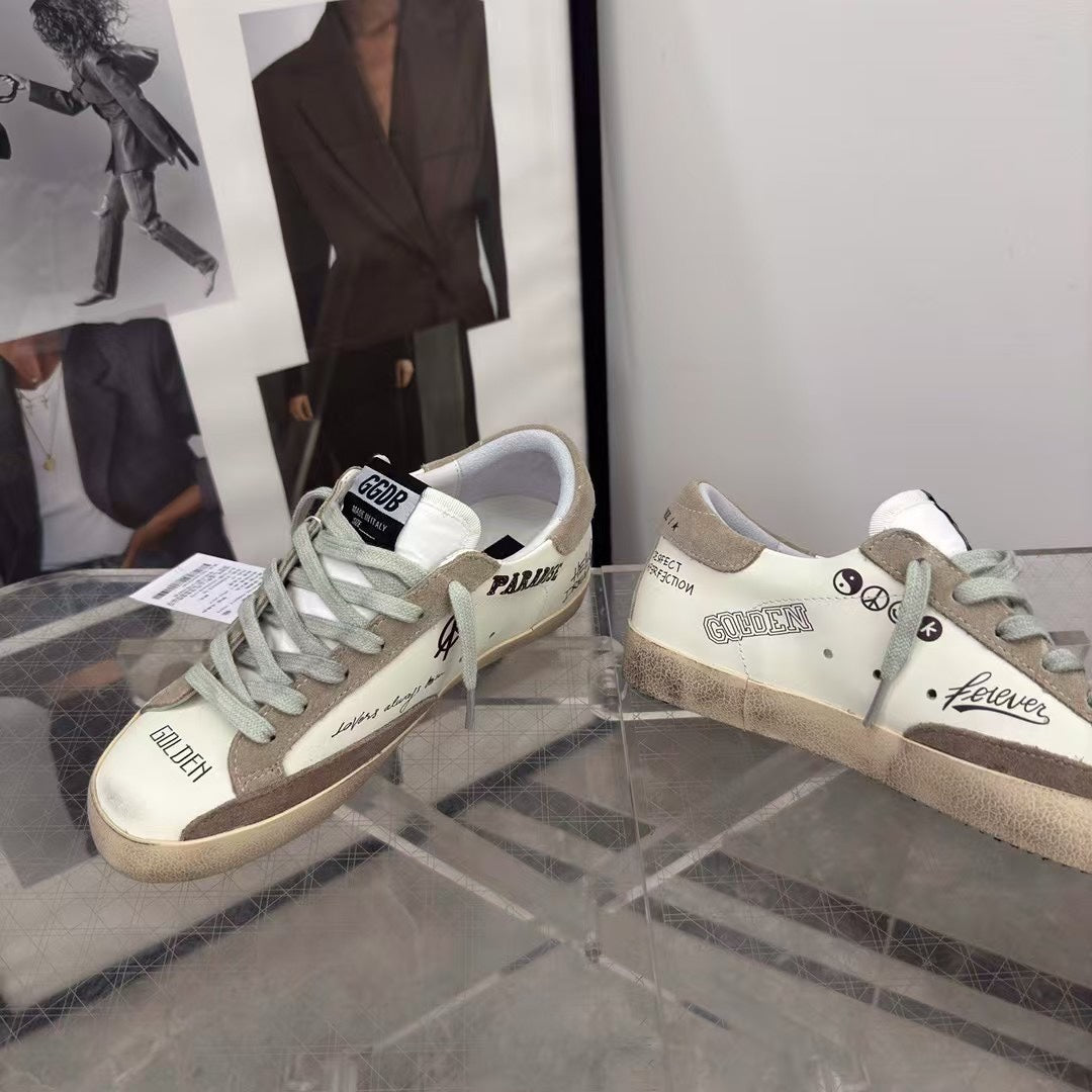 Golden Goose Vintage Distressed Sneakers #079