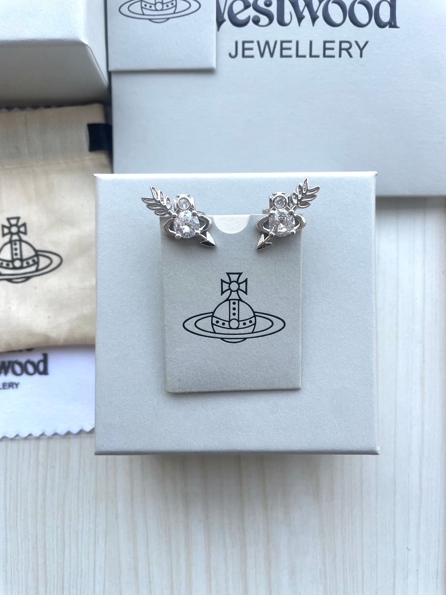"Arrow Through the Heart" Stud Earrings