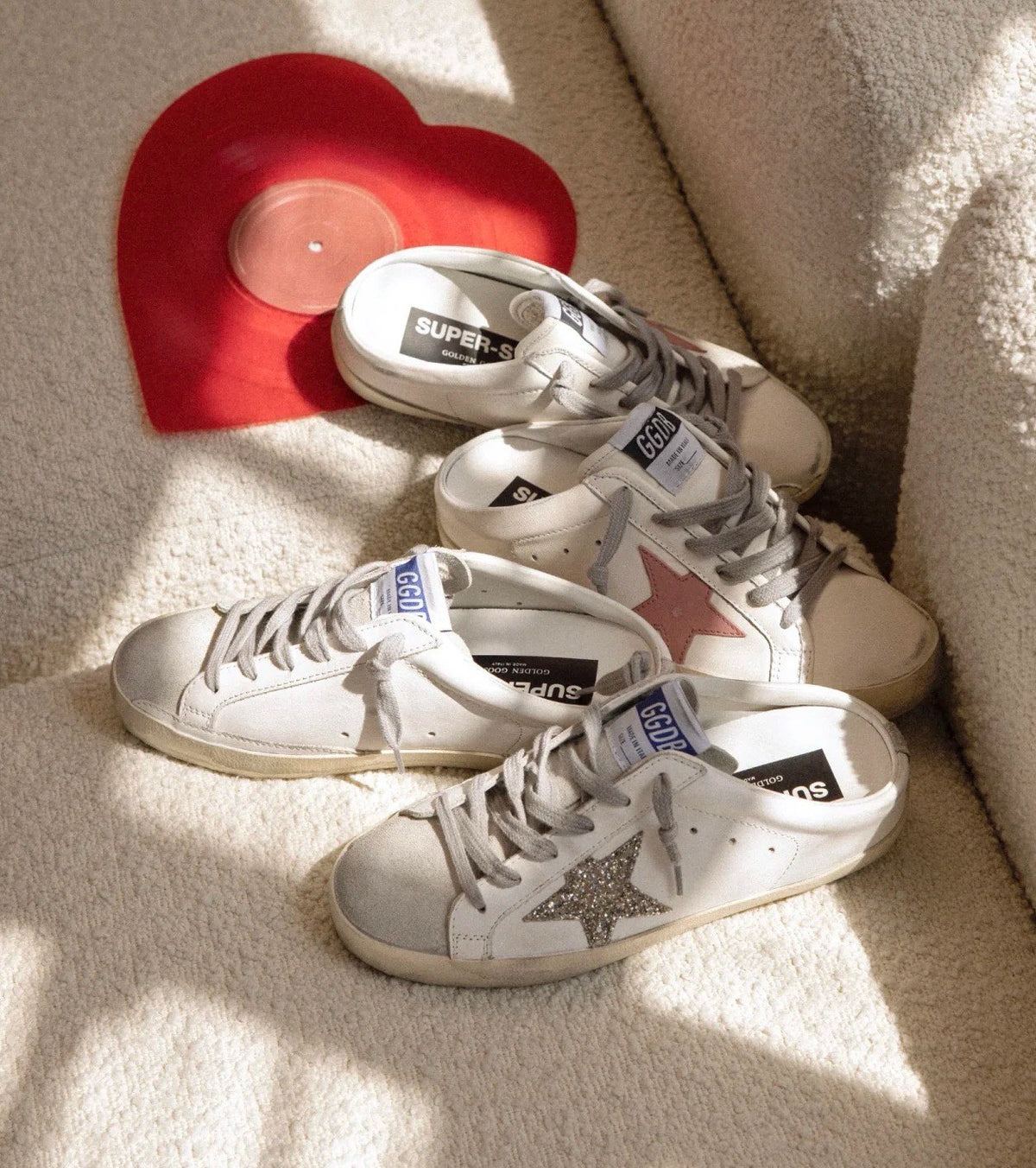 Golden Goose Vintage Distressed Sneakers #090