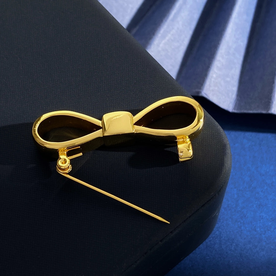 PRADA Brass Brooch