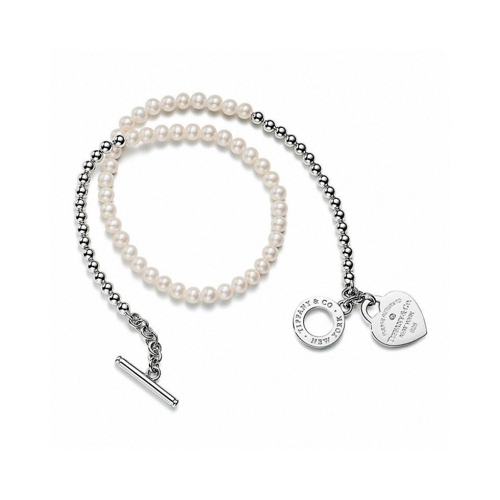 Tiffany & Co. Pearl Heart Bracelet