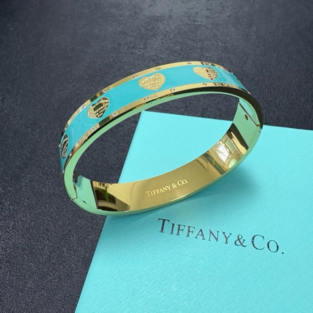 Tiffany & Co. Gold-Plated Crystal Bracelet