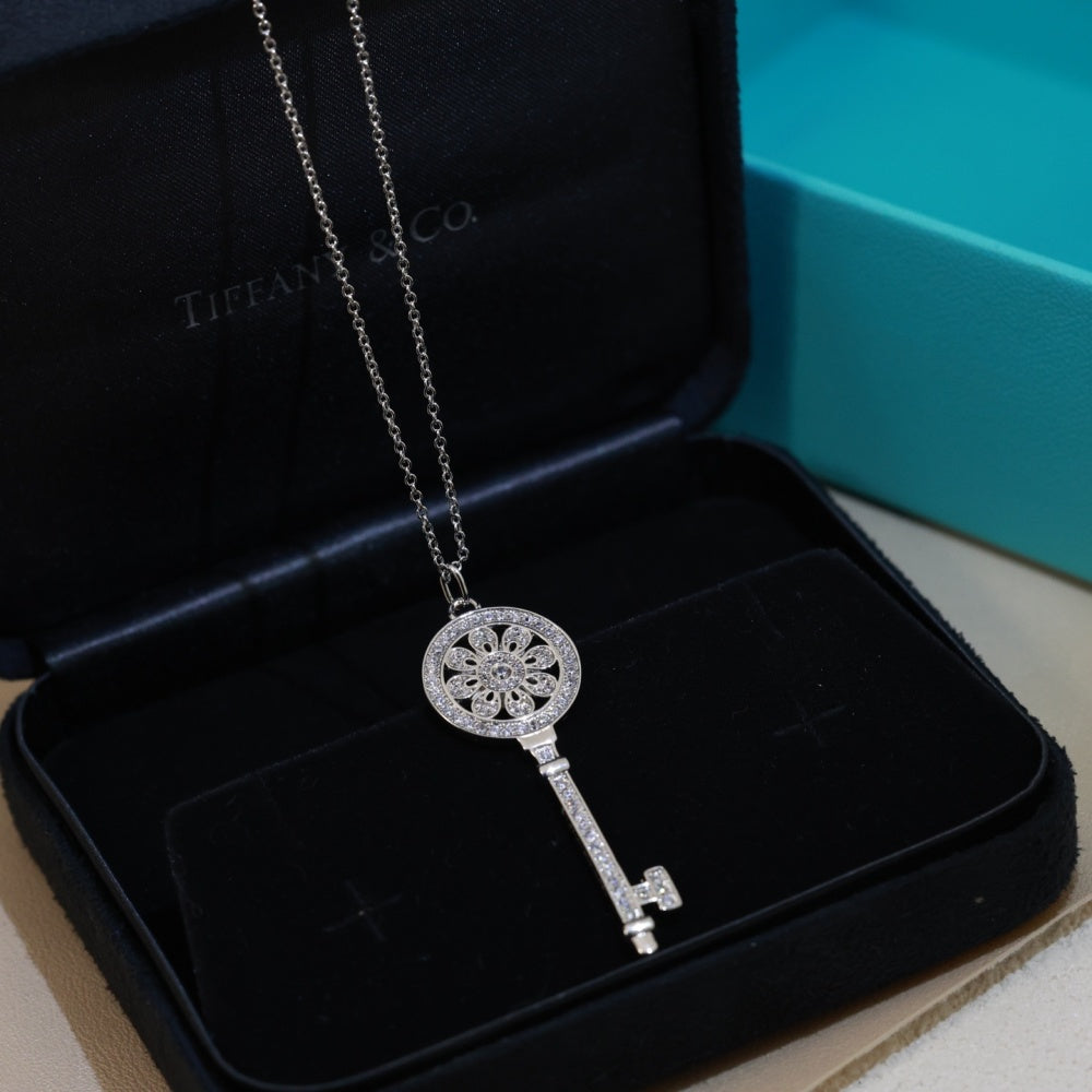 Tiffany & Co. Key Motif Necklace