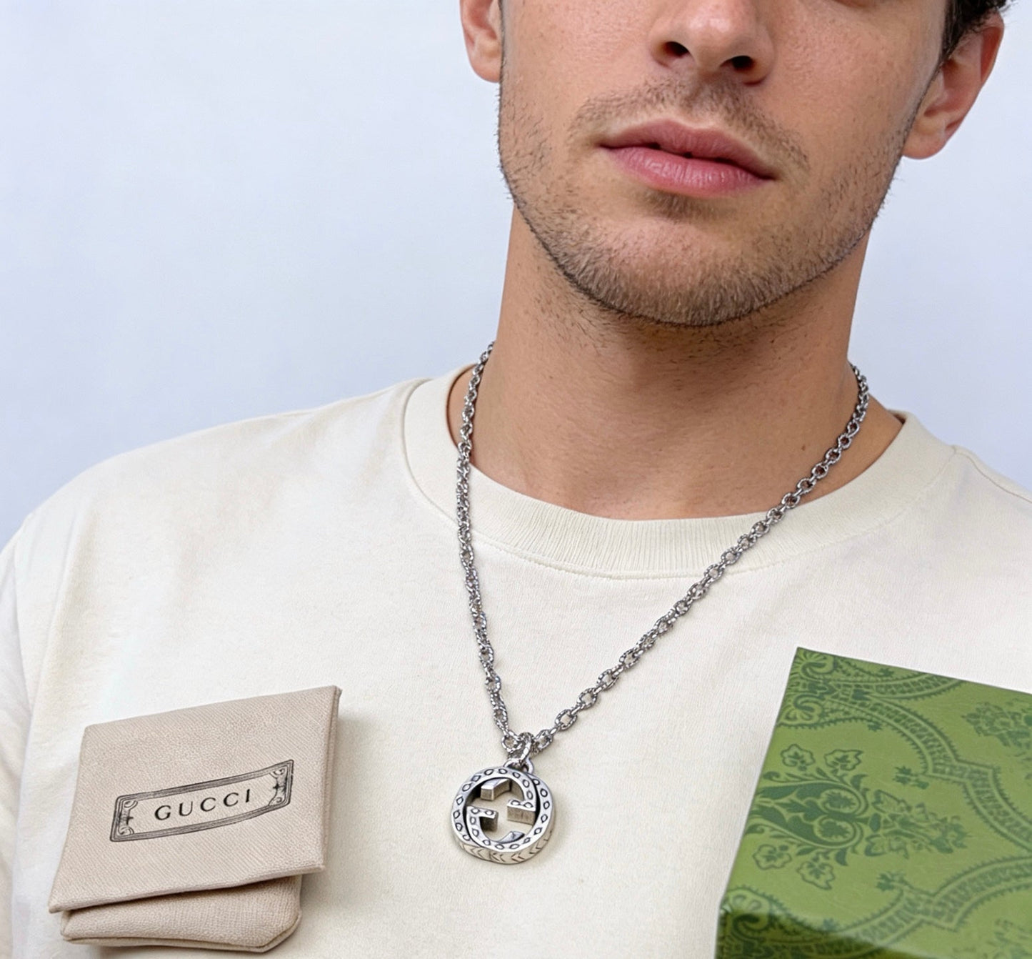 Gucci Vintage Double G Necklace
