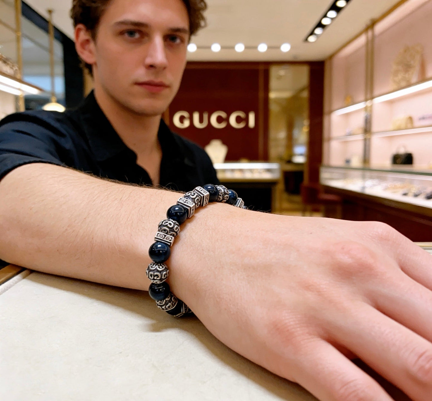 Gucci Vintage Double G Bracelet