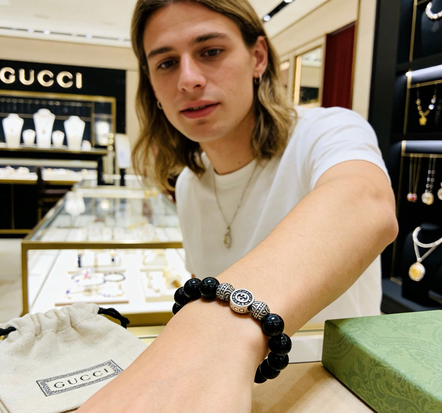 Gucci Vintage Double G Bracelet