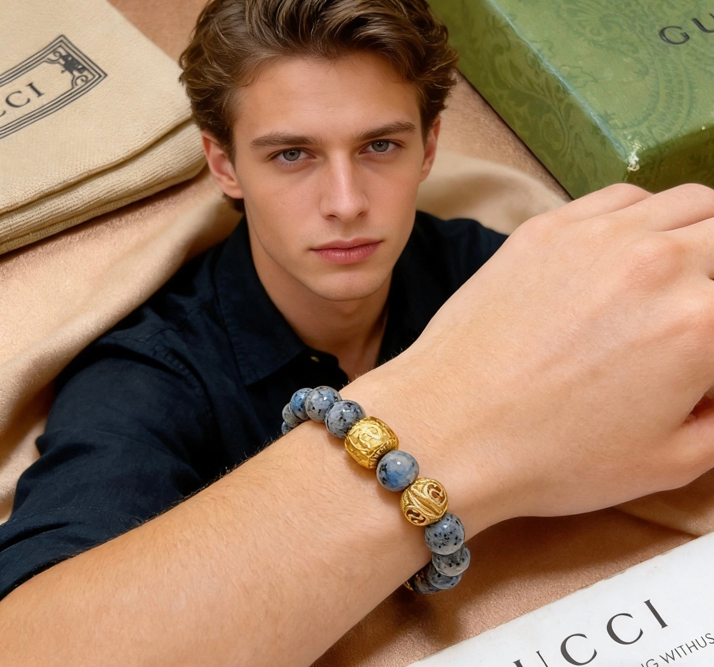 Gucci Vintage Double G Bracelet