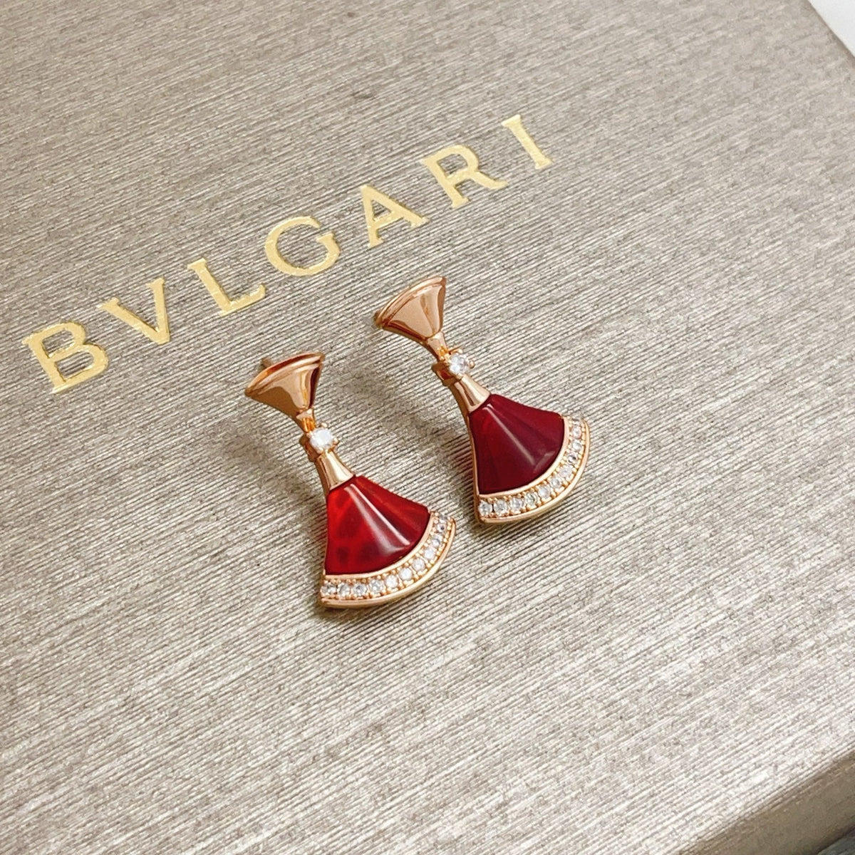 BVLGARI Divas' Dream Earrings with Brass Detailing