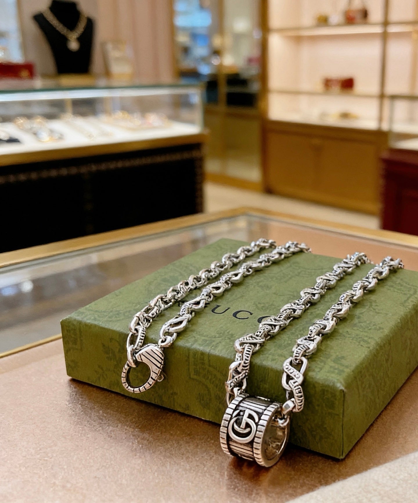 Gucci Vintage Double G Necklace