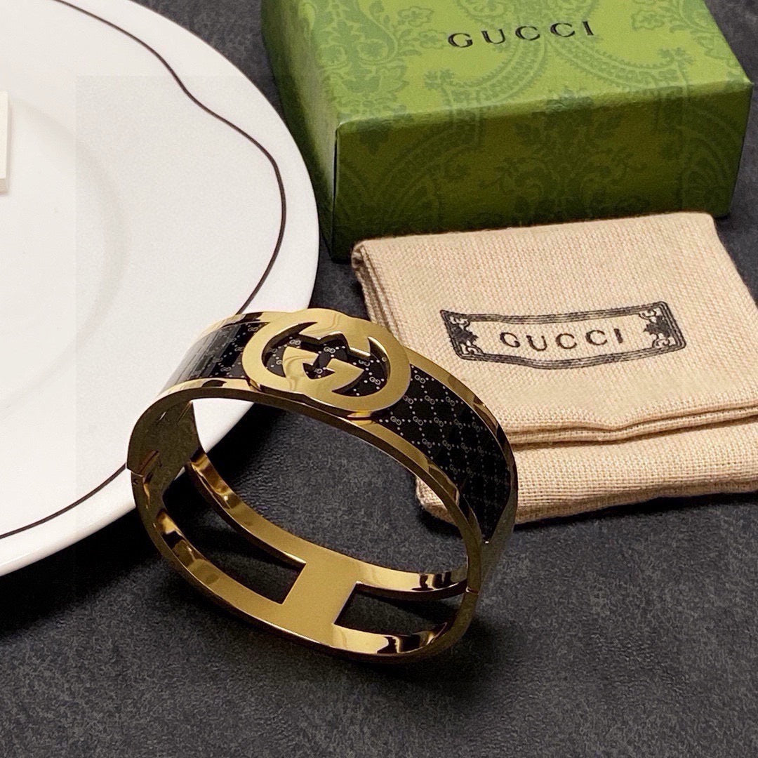 Gucci Stainless Steel Double G Bracelet