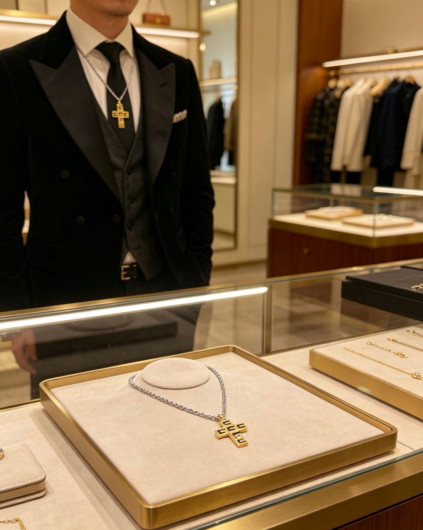 Gucci Vintage Double G Necklace