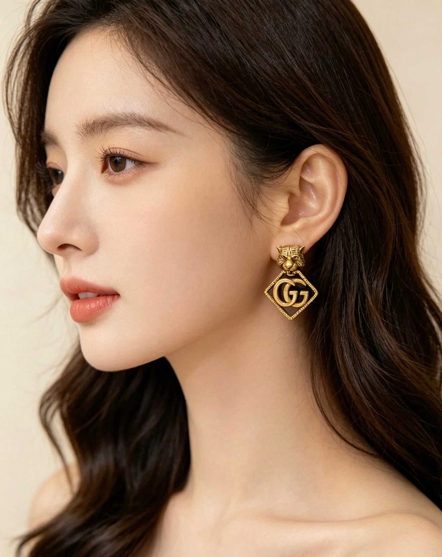 Gucci Vintage Double G Earrings
