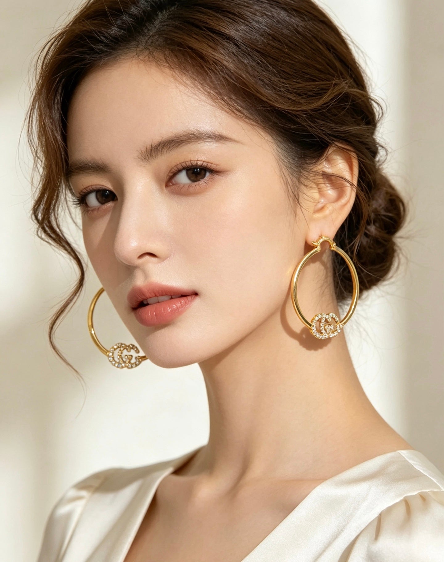 Gucci Vintage Double G Earrings