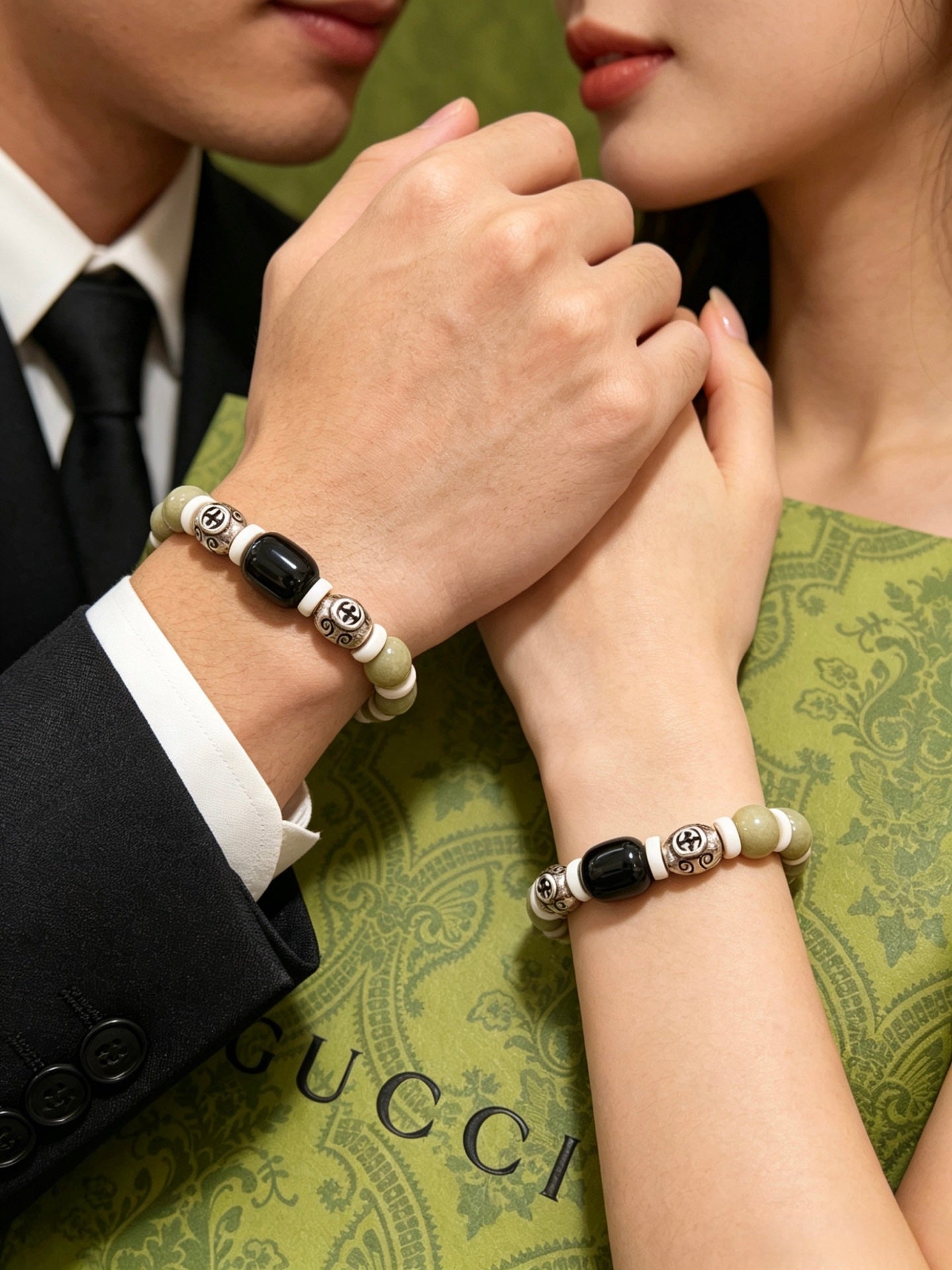 Gucci Crystal Double G Bracelet