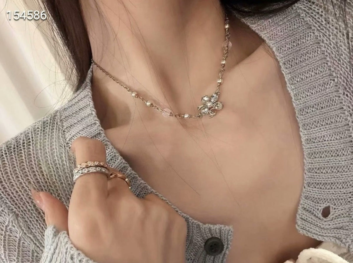 Chanel Pearl Crystal Necklace