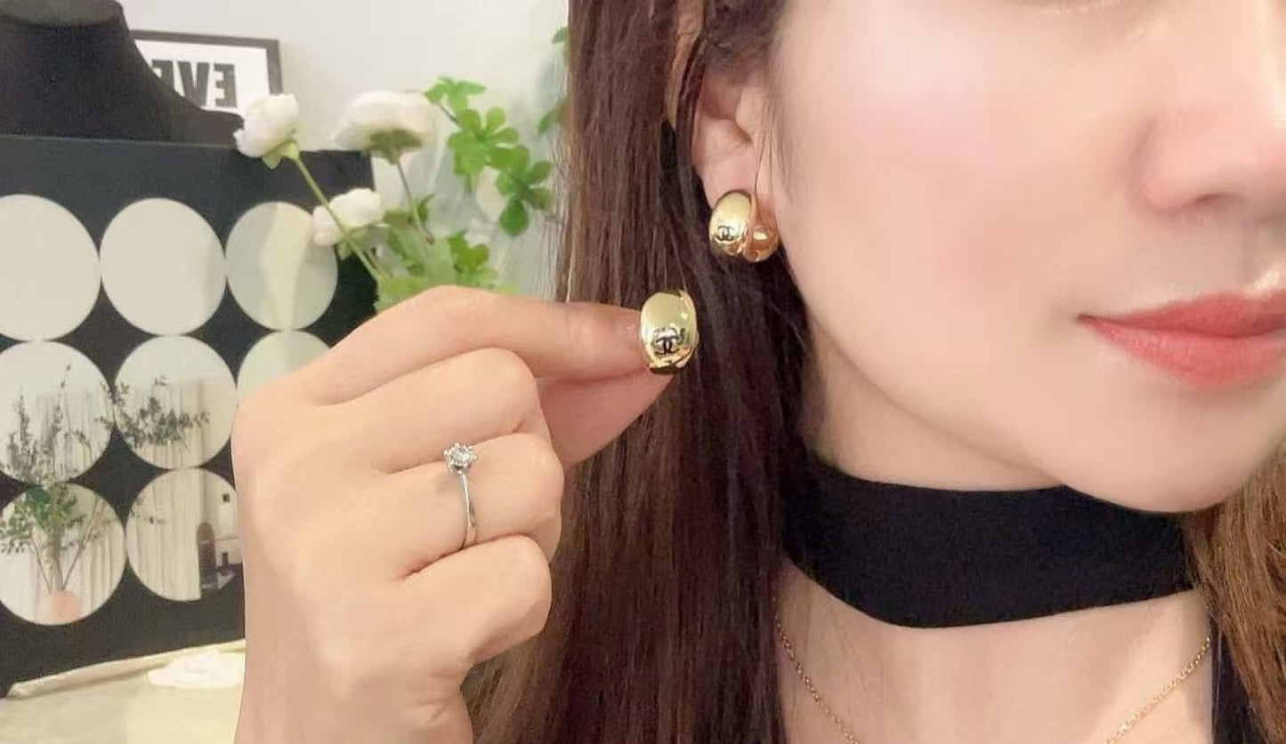 Chanel Double C Earrings