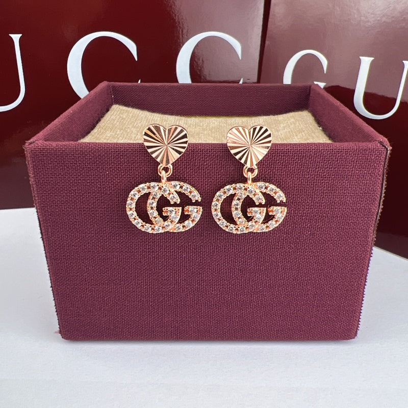 Gucci Crystal Double G Earrings