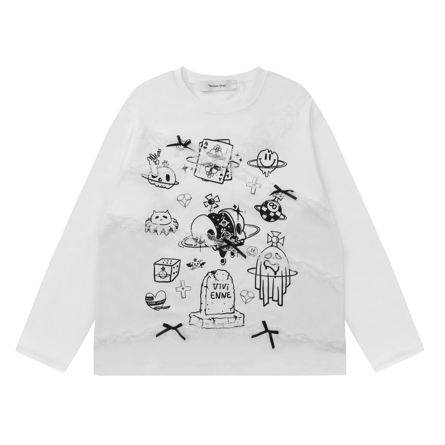 Graffiti-Style Casual Sweatshirt