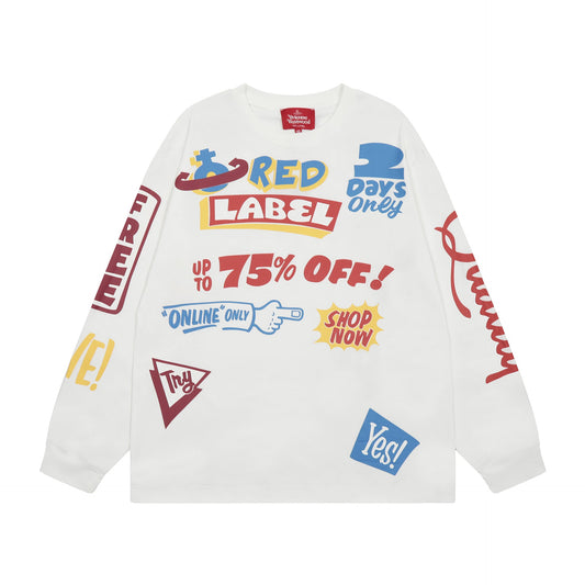 Graffiti-Style Casual Sweatshirt