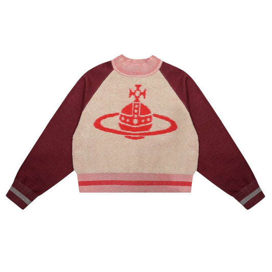 Color-block Cotton-Wool Sweater