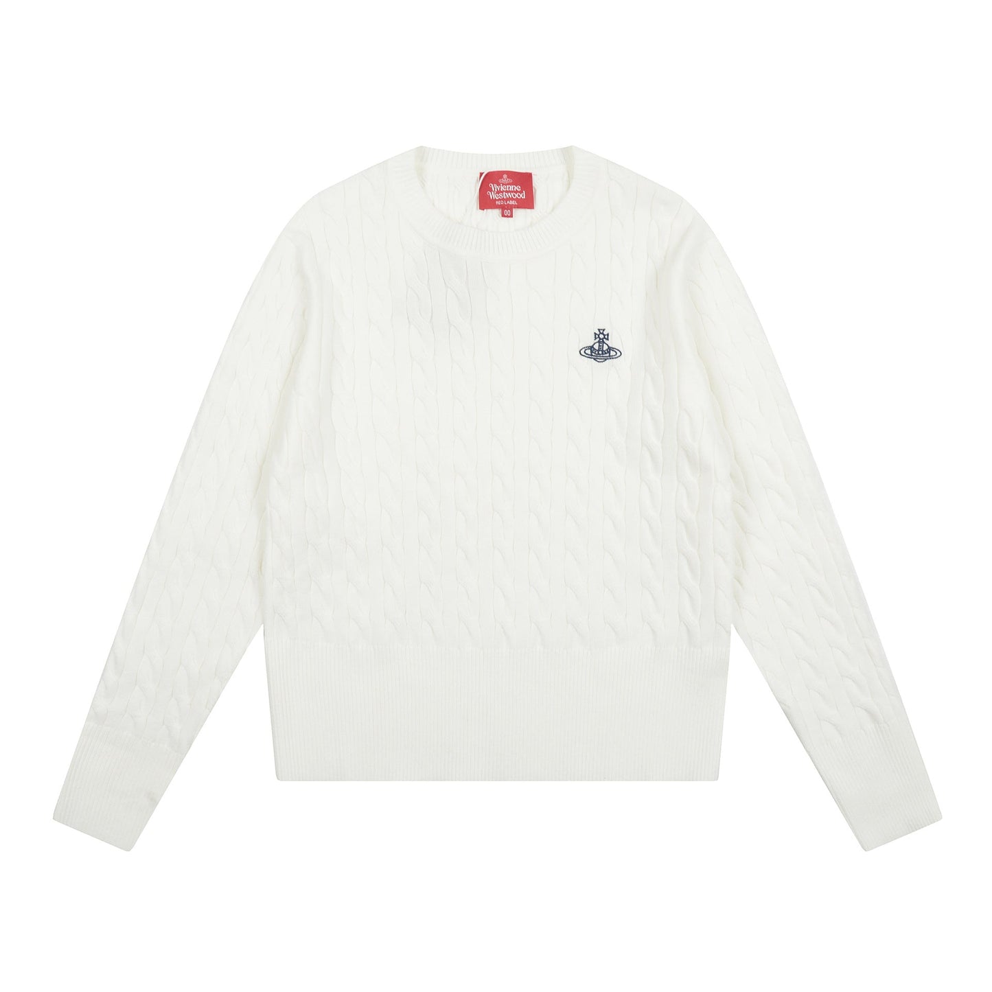 Solid-Color Cotton-Wool Sweater