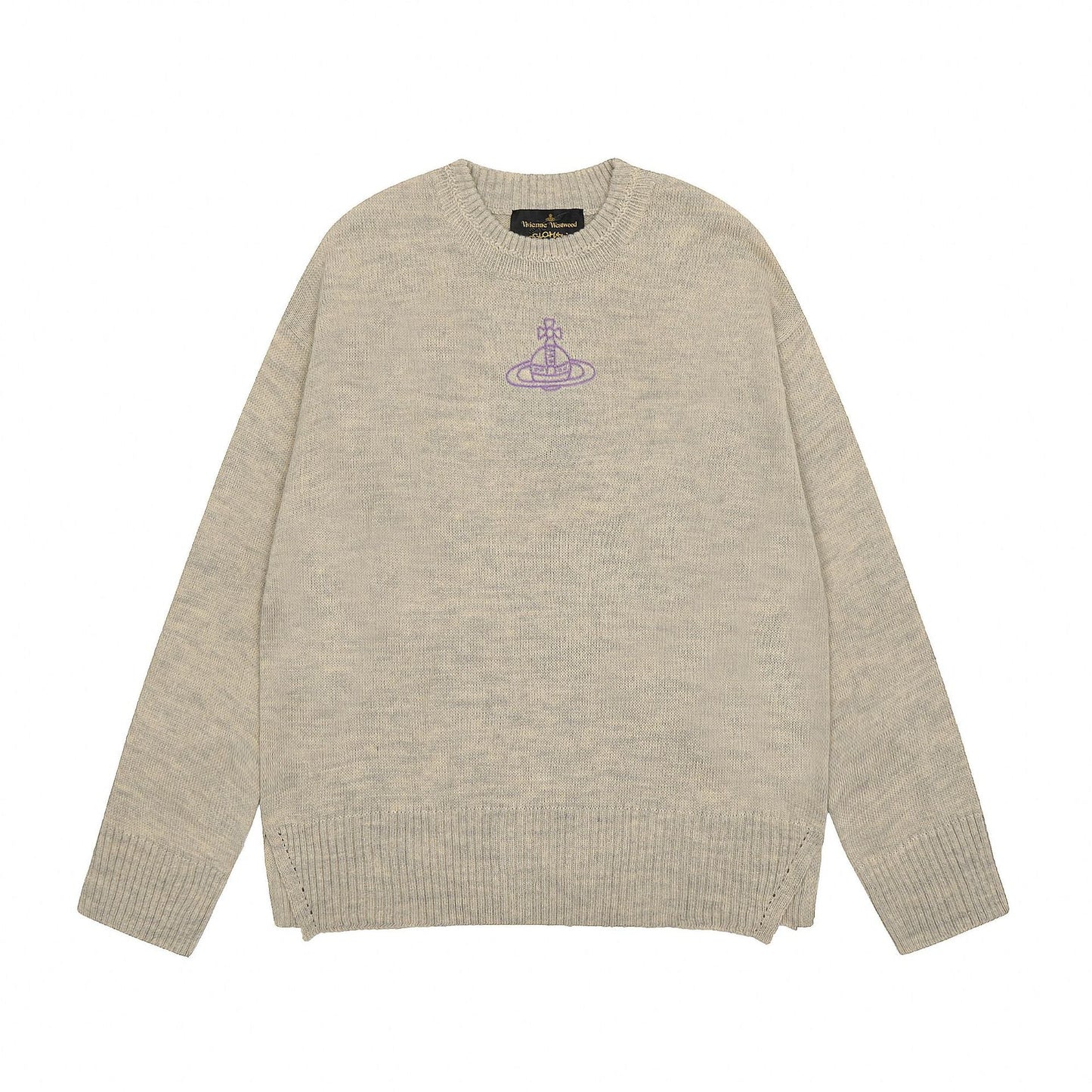 Solid-Color Cotton-Wool Sweate
